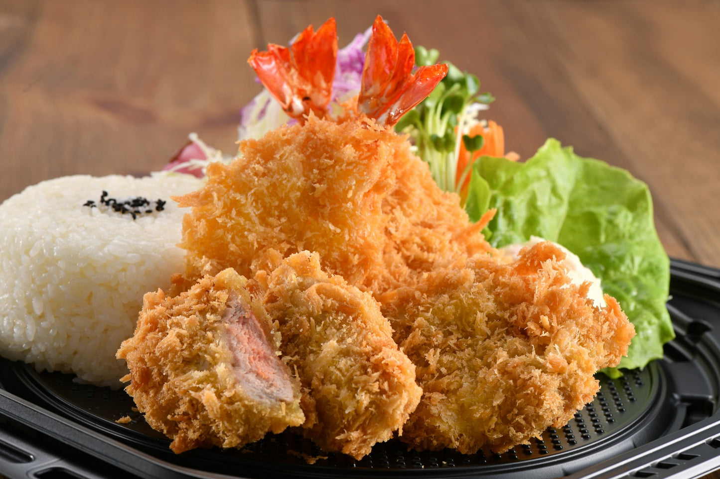 (材料)【K016】極上熟成ヒレかつ(2枚)&海老ふりゃあ(2本)用