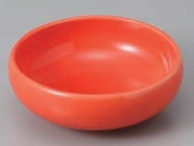 (器)【R-089】オレンジ釉鉄鉢小鉢